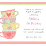 Free Afternoon Tea Party Invitation Template Tea Party Invitations