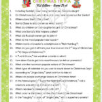 Free Christmas Trivia Game Printable Easy Version For Kids And
