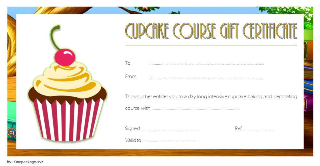 Free Cupcake Gift Certificate Template 1 Gift Certificate Template 