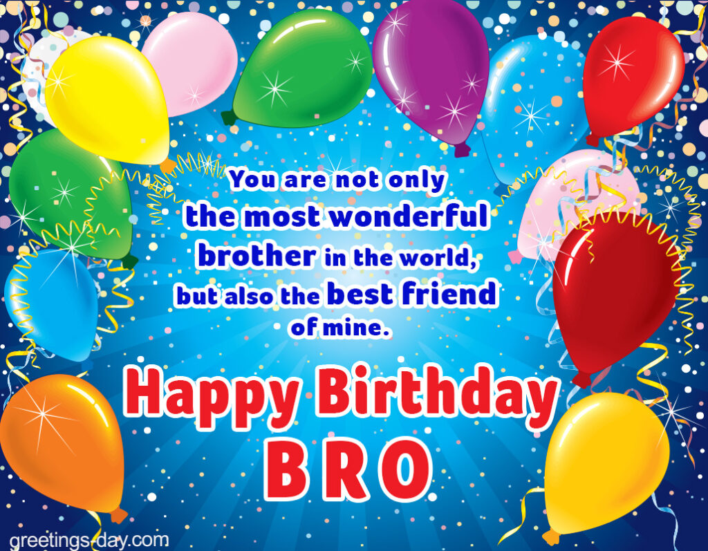 Free Online Birthday Ecard For Brother 