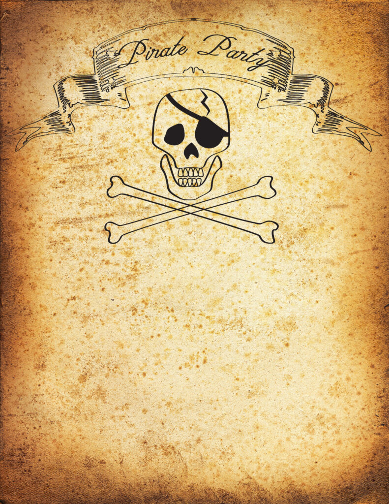 Free Pirate Party Invitation Printable Tutorial Pirate Party 