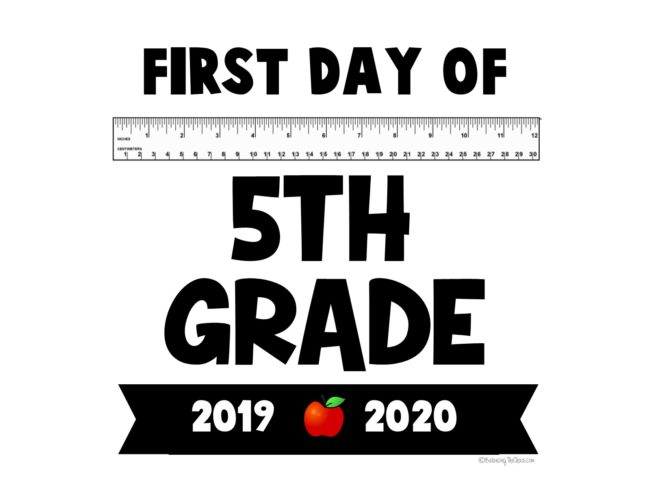 FREE PRINTABLE 2019 2020 First Day Of School Signs Balancing The Chaos