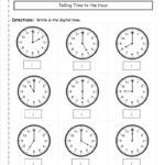 Free Printable 2nd Grade Math Worksheets Telling Time Math Worksheets