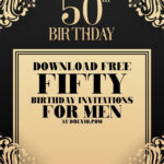 FREE Printable 50th Birthday Invitation For Men Download Hundreds