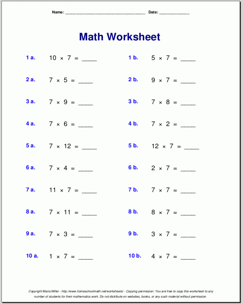 Free Printable 8th Grade Math Worksheets With Answer Key Math 
