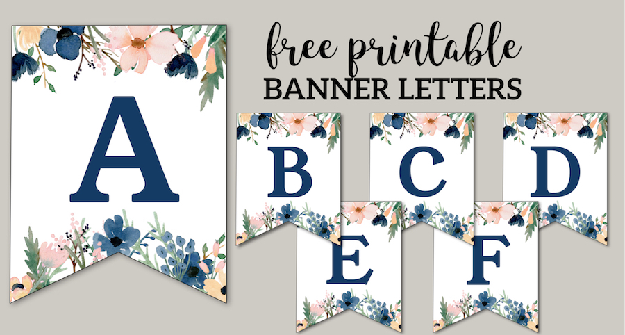 Free Printable Birthday Banner Ideas Paper Trail Design