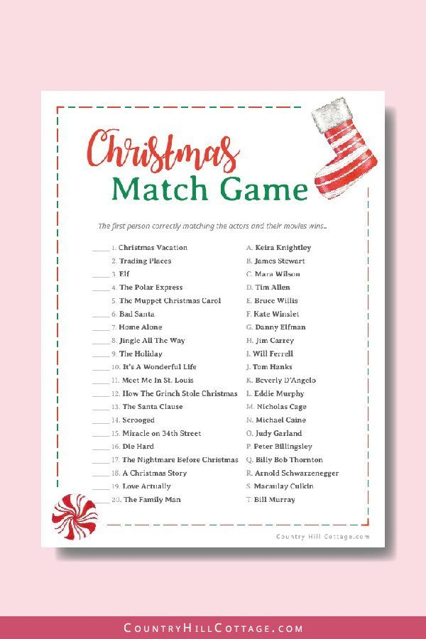 Free Printable Christmas Games For Adults And Older Kids Printable 