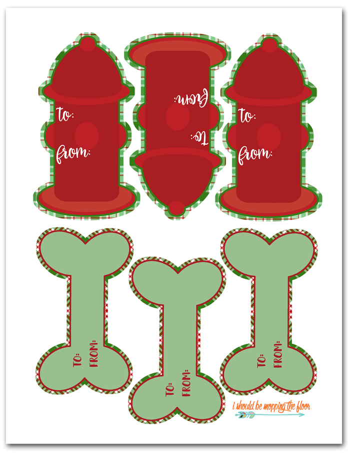Free Printable Dog Gift Tags I Should Be Mopping The Floor
