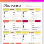 Free Printable Fitness Planner Meal And Fitness Tracker Start Today