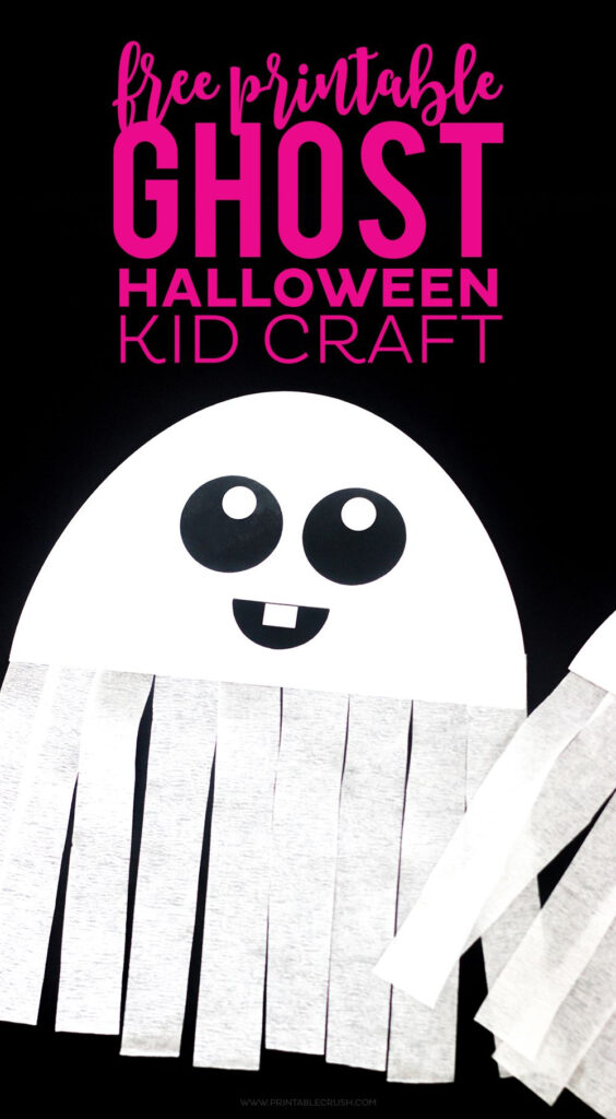 FREE Printable Ghost Halloween Craft Halloween Printables Free 