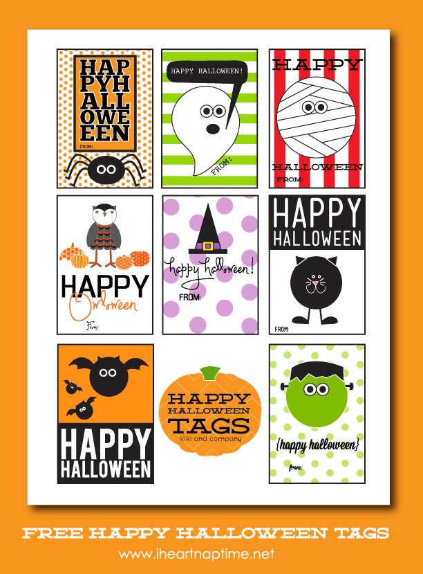 FREE Printable Halloween Gift Tags The Inspiration Board Halloween 