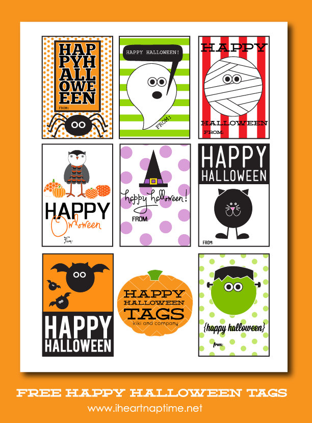 FREE Printable Halloween Gift Tags The Inspiration Board Halloween