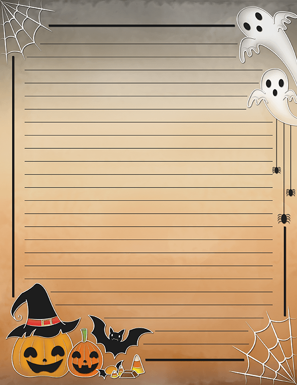 Free Printable Halloween Stationery In JPG And PDF Formats The 
