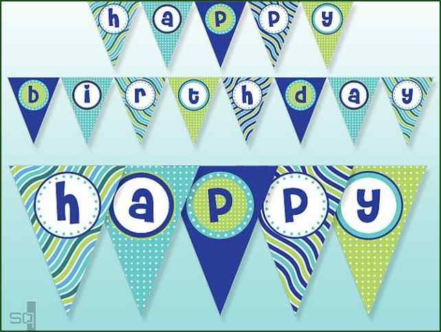 Free Printable Happy Birthday Banner Boy Birthday Home Improvement 