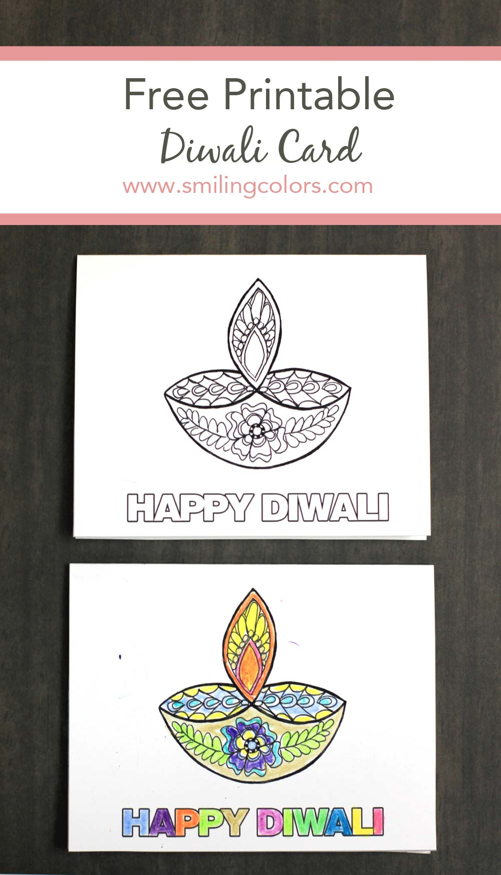 Free Printable Happy Diwali Card Smitha Katti