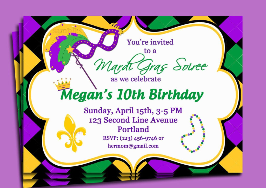 Free Printable Mardi Gras Invitations Free Printable