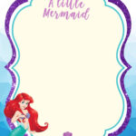 FREE Printable Mermaid Baby Shower Invitation Templates Mermaid Baby
