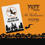 FREE PRINTABLE No Halloween Poster Halloween Poster Free