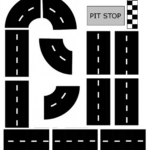 Free Printable Race Track Game Car Tracks For Kids Race Track Racing