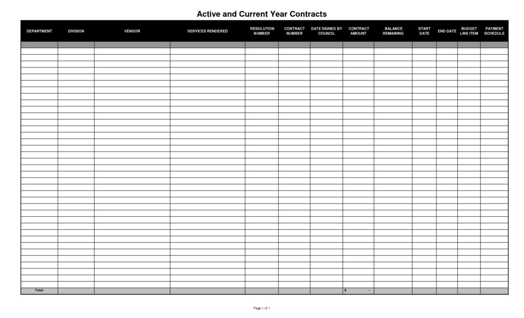 Free Printable Spreadsheet Templates Charlotte Clergy Coalition