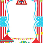 FREE PRINTABLE Stripes Circus Birthday Invitation Templates