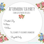 FREE PRINTABLE Tea Party Invite For Personal Use Only Not For Resale