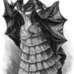Free Vintage Clip Art 2 Victorian Bat Ladies Halloween The