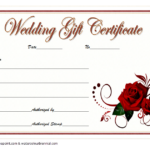 FREE Wedding Gift Certificate Template Word With Floral Design 2 Gift