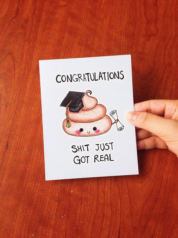 Funny Graduation Card Graduation Card Funny Cute Graduation