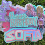 Girl Roblox Cake Topper Video In 2020 7th Birthday Party Ideas