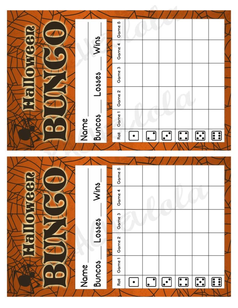 Halloween Bunco Printables NewFreePrintable halloween-bunco-printables-newfreeprintable