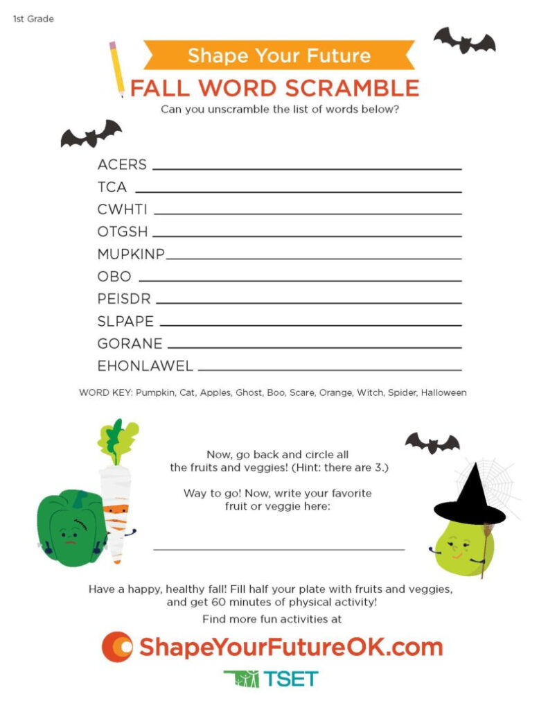 Halloween Classroom Packets Shape Your Future OK TSET