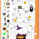 Halloween Crossword For Beginners Halloween Worksheets Halloween
