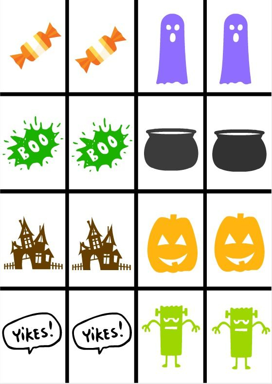 Halloween Memory Game Free Printable Making Life Blissful Moms 