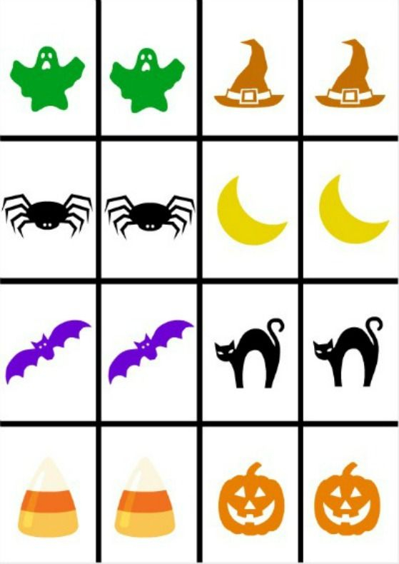 Halloween Memory Game Free Printable Memory Games Halloween