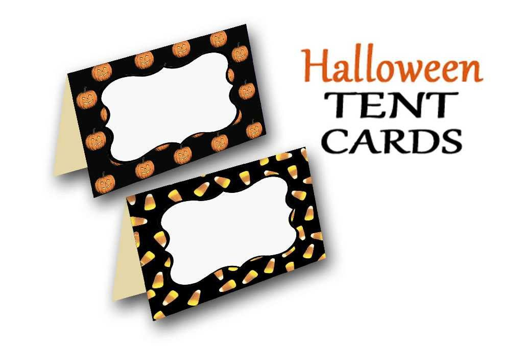 Halloween Tent Cards Halloween Party Name Cards Party Place Cards