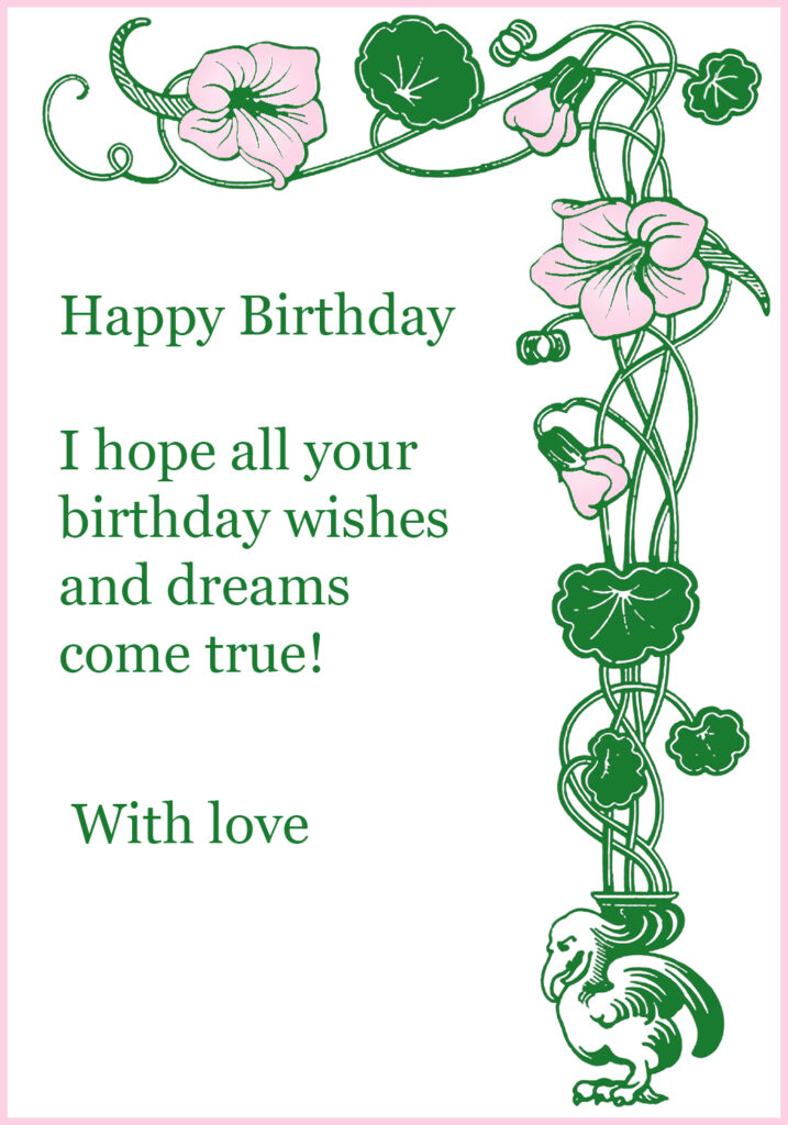 Happy Birthday Card For You Free Printable Greeting Cards