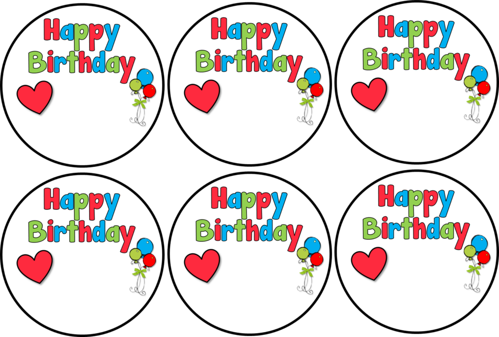 Happy Birthday Labels Birthday Labels Birthday Labels Printables 