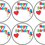 Happy Birthday Labels Birthday Labels Birthday Labels Printables