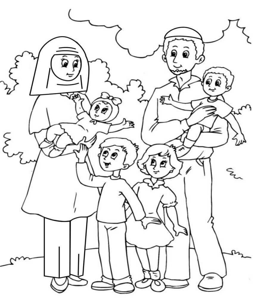 Happy Family Coloring Page At GetColorings Free Printable 