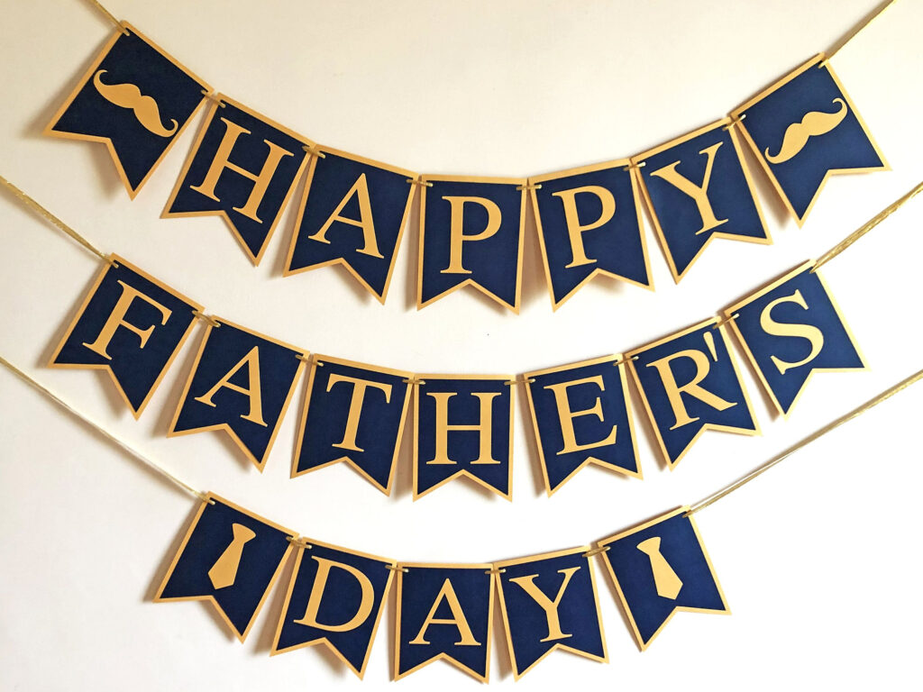 Happy Father s Day Banner Fathers Day Party Decorations Etsy 