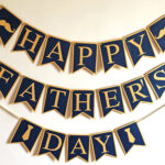 Happy Father s Day Banner Fathers Day Party Decorations Etsy