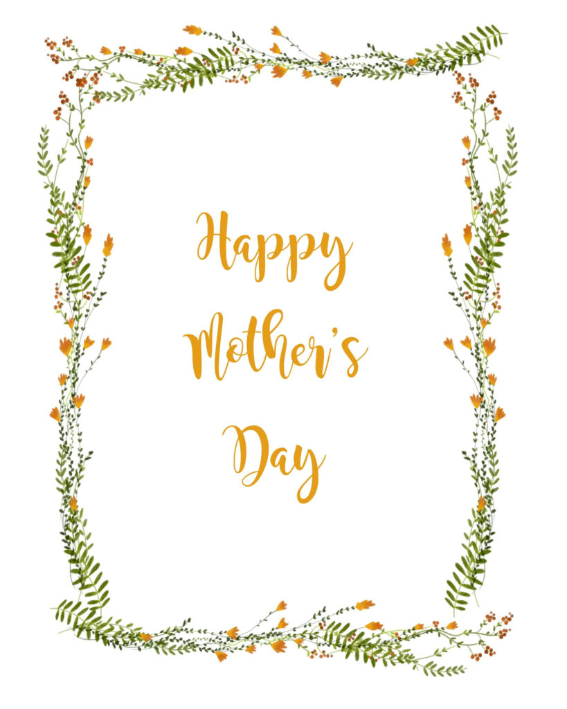 Happy Mother s Day Printable Card