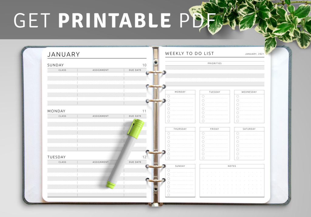 Happy Planner Inserts 2021 Download Printable PDF