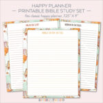 HAPPY PLANNER PRINTABLE Bible Study Pages Inserts 7 X 9 25 Etsy