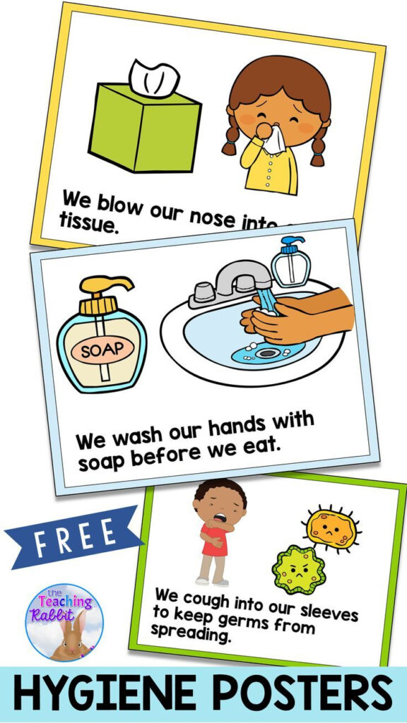 Hygiene Posters In 2020 With Images Kindergarten Freebies 