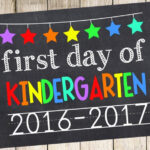 Items Similar To First Day Of Kindergarten 2016 2017 First Day School
