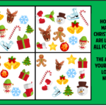 Kids Christmas Treasure Hunt Party Game Printable