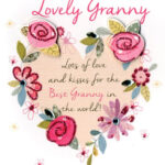Lovely Granny Happy Birthday Greeting Card Cards Happy Birthday