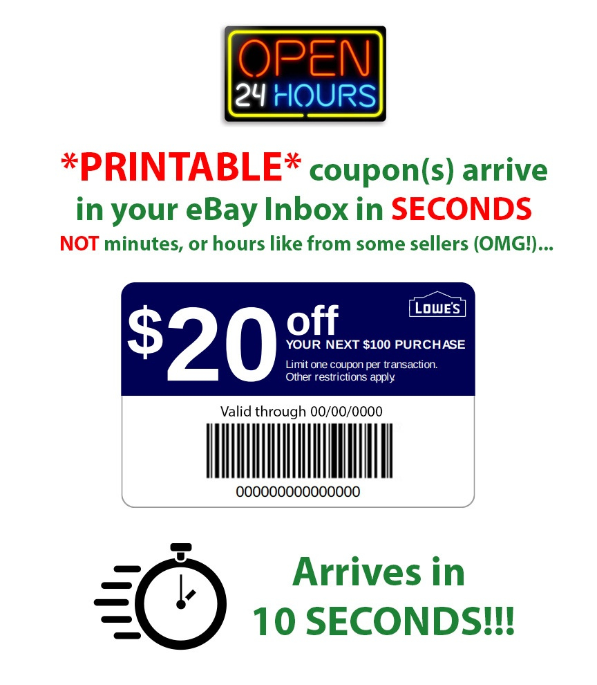 Lowes Coupons 20 Free Printable Free Printable A To Z